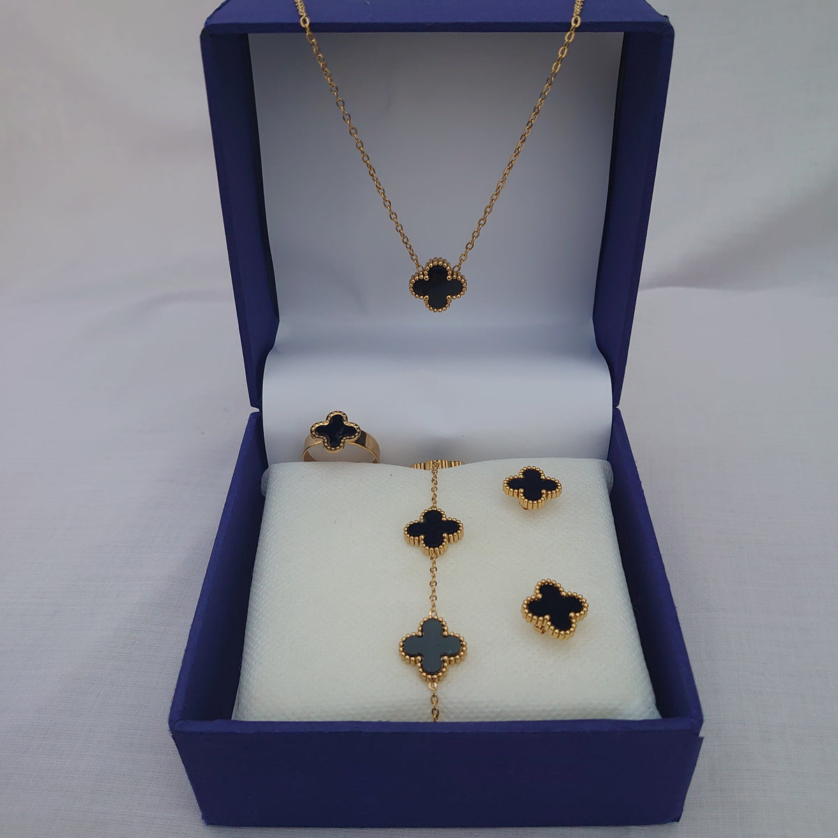 Stainless Steel Black Clover Set