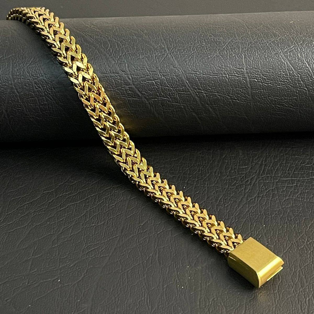 Premium Golden Foxtail Chain Bracelet for Men